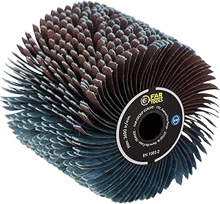 Fartools 110869 Brosse à lanières abrasives Ø120mm-L 100mm Compatible avec Rénovateur REX120, REX200 et REX-H200 pour poncer/dégriser