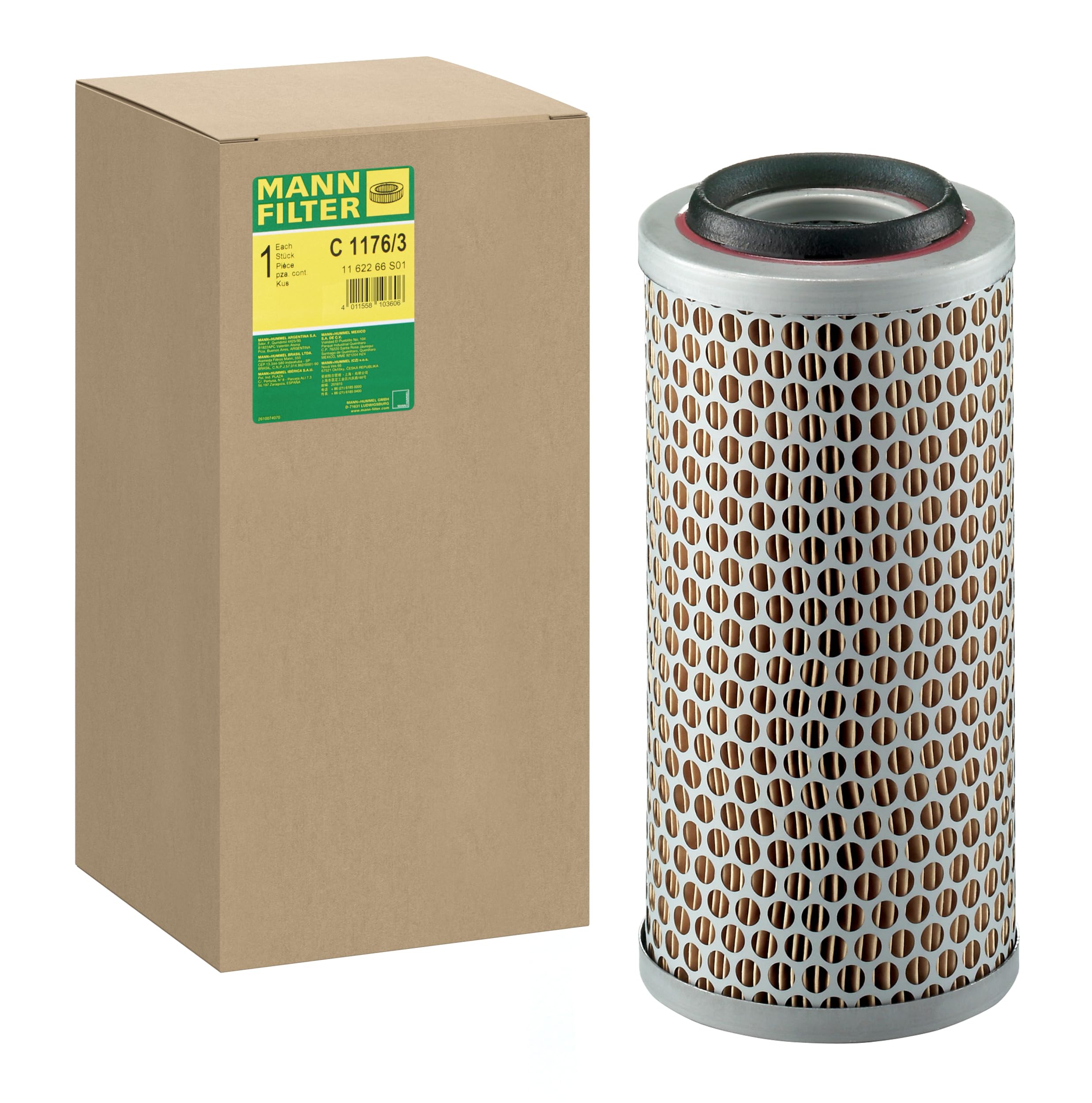 Air filter Filter Insert C 1176/3 MANN-FILTER for VW FENDT AEBI