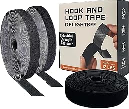 Self Adhesive Hook and Loop Tape, Velcro Tapes, Mosquito net Mounting Tape For Office use, Photo Frames, Multipurpose double-sided Adhesive Hook Loop Tape for Crafting & Wall Hanging (Velcro Tape (5M x 25mm))