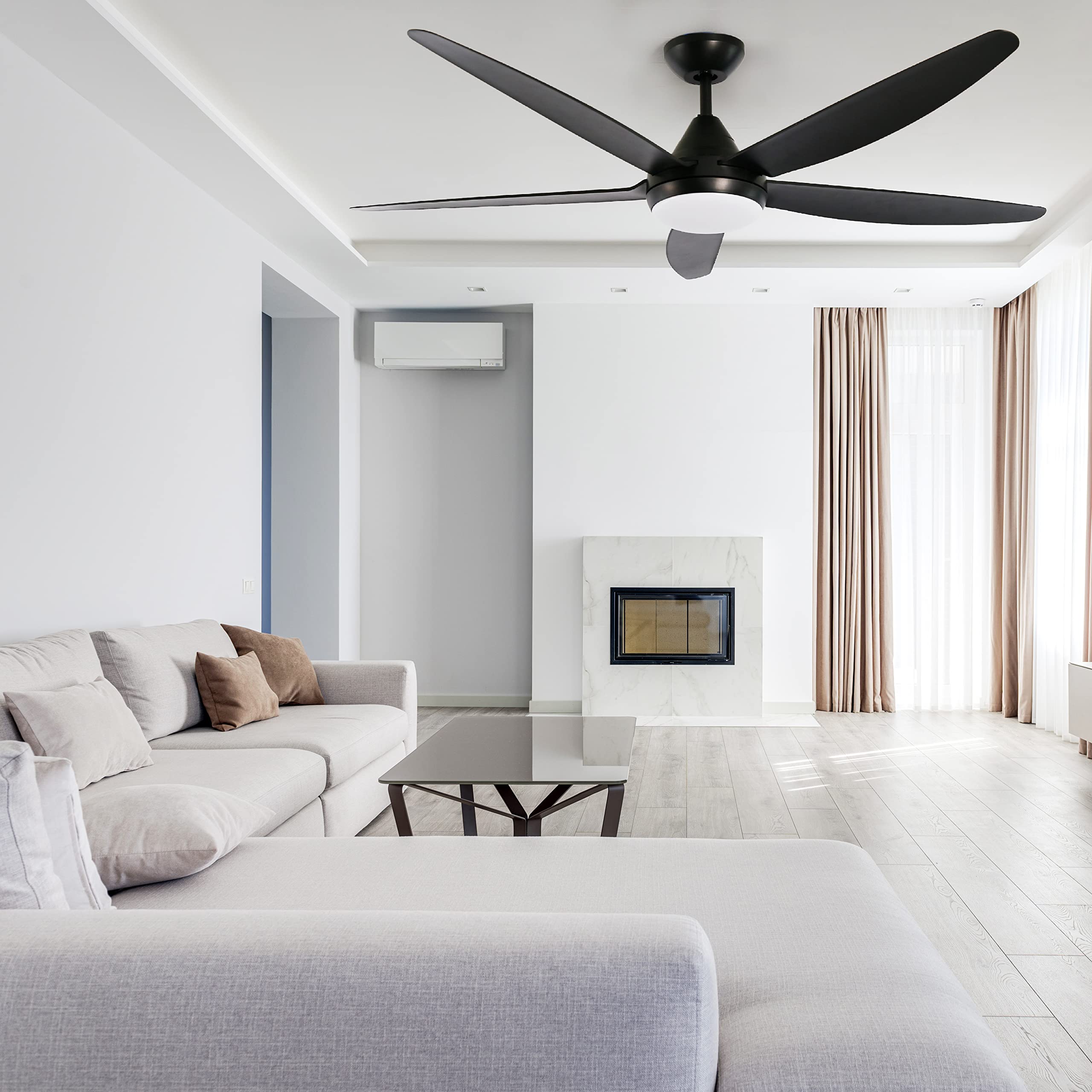 Kopolom Indoor Ceiling Fan Light Fixtures - 56 LED Ceiling