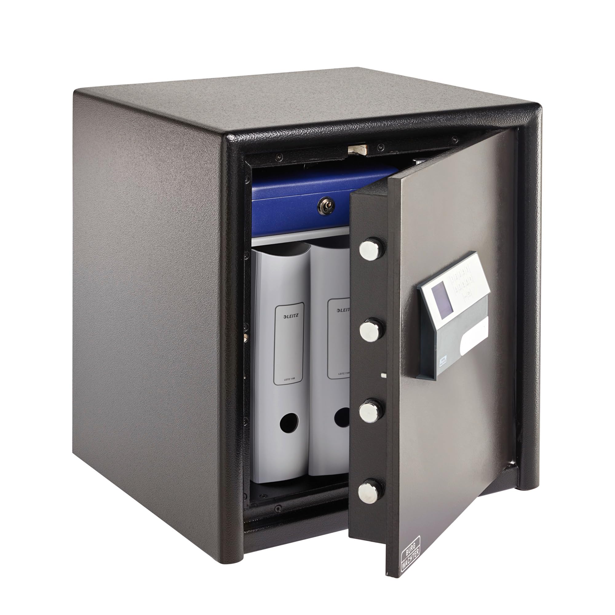 Burg-Wächter Möbeltresor mit elektronischem Zahlenschloss, Combi-Line, Sicherheitsstufe S2, Feuerschutz LFS 30 P, VdS-geprüft, 15 l, 44 kg, CL 440 E, Schwarz