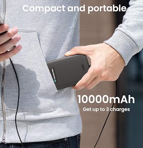 Miniatura 6 de TECHSMARTER Banco de energía inalámbrico magnético de 10000 mAh, cargador de teléfono portátil USB-C PD de 18 W. Compatible solo con iPhone 12, 13,