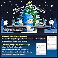 Vista 8 de Mini Projector, Portable Projector 4K Support, Full HD 1080P Outdoor Projector, 270° Rotation Movie Projector, Compatible with Smartphone, TV Stick