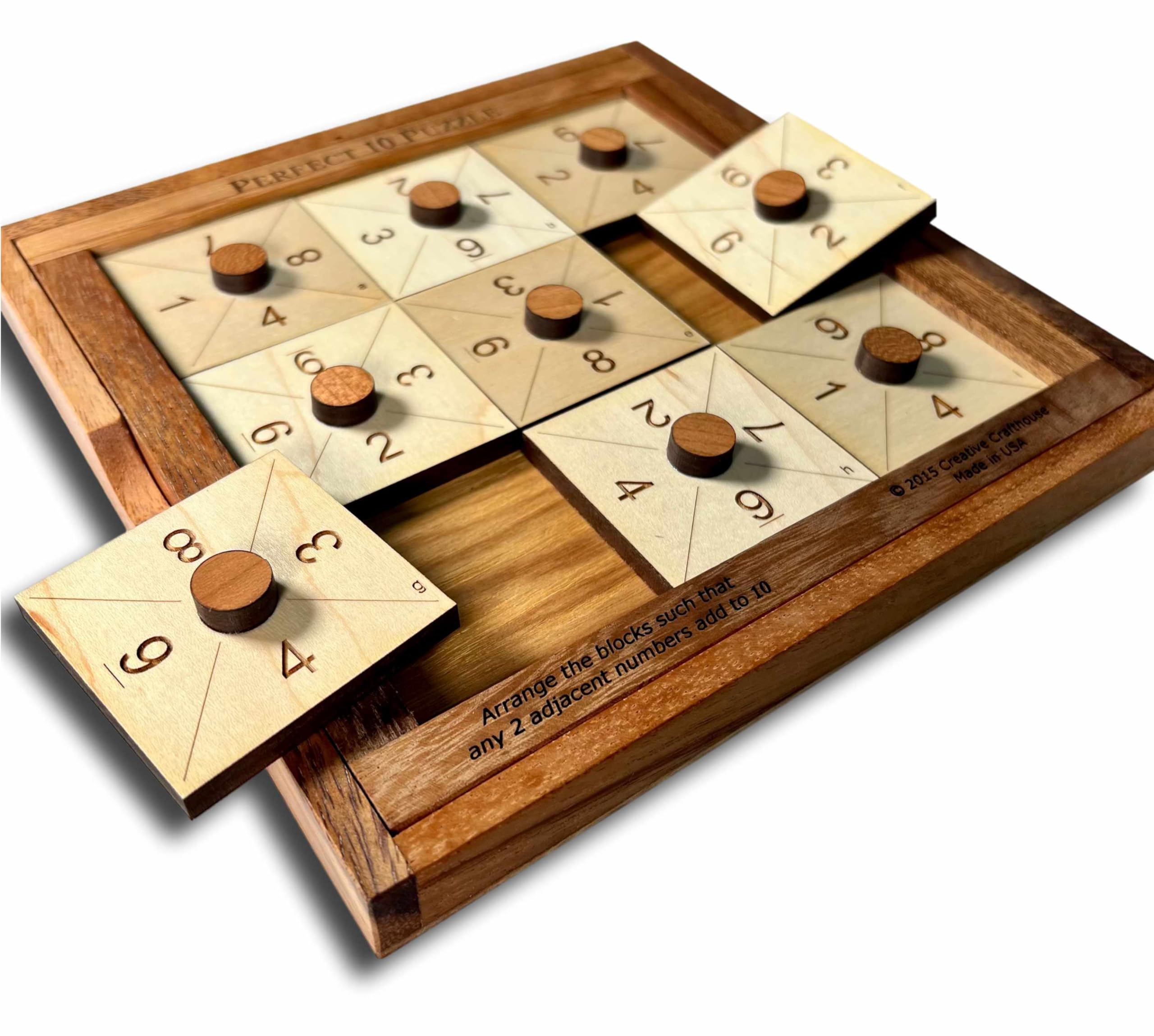 BRAIN POWERED PERFECT BOX PART 1・2 Amazon.com: Number Puzzle Perfect 10 - Math Wood Puzzle and Brain