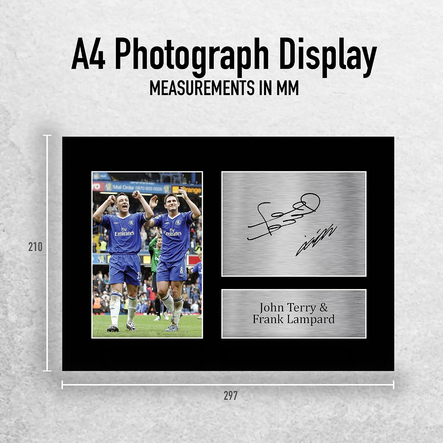 HWC Trading A4 John Terry & Frank Lampard Gifts Printed Signed Autograph Picture for Football Fans and Supporters - Image 3