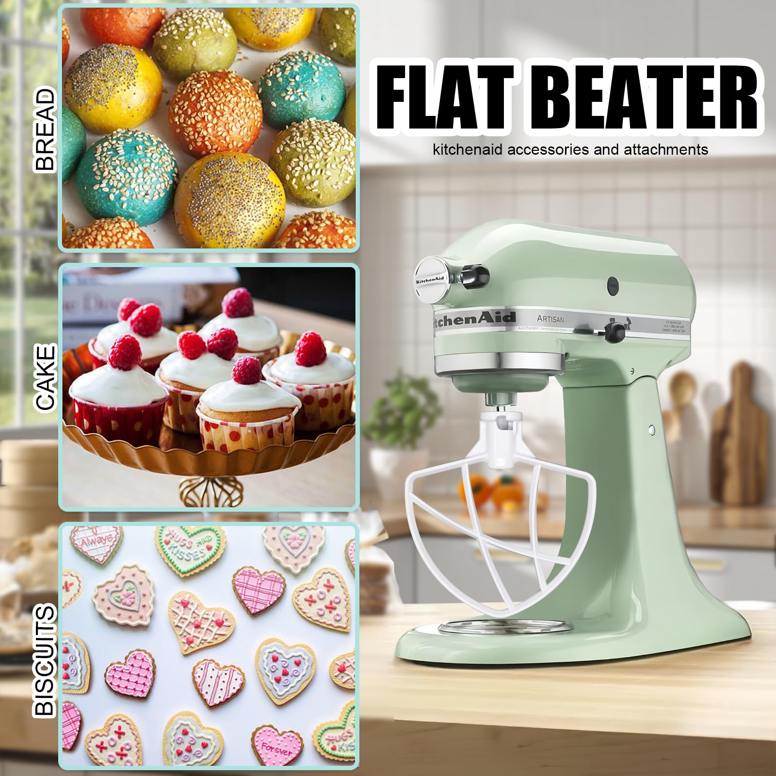Amazon | KitchenAid (キッチンエイド) コーティングフラットビーター