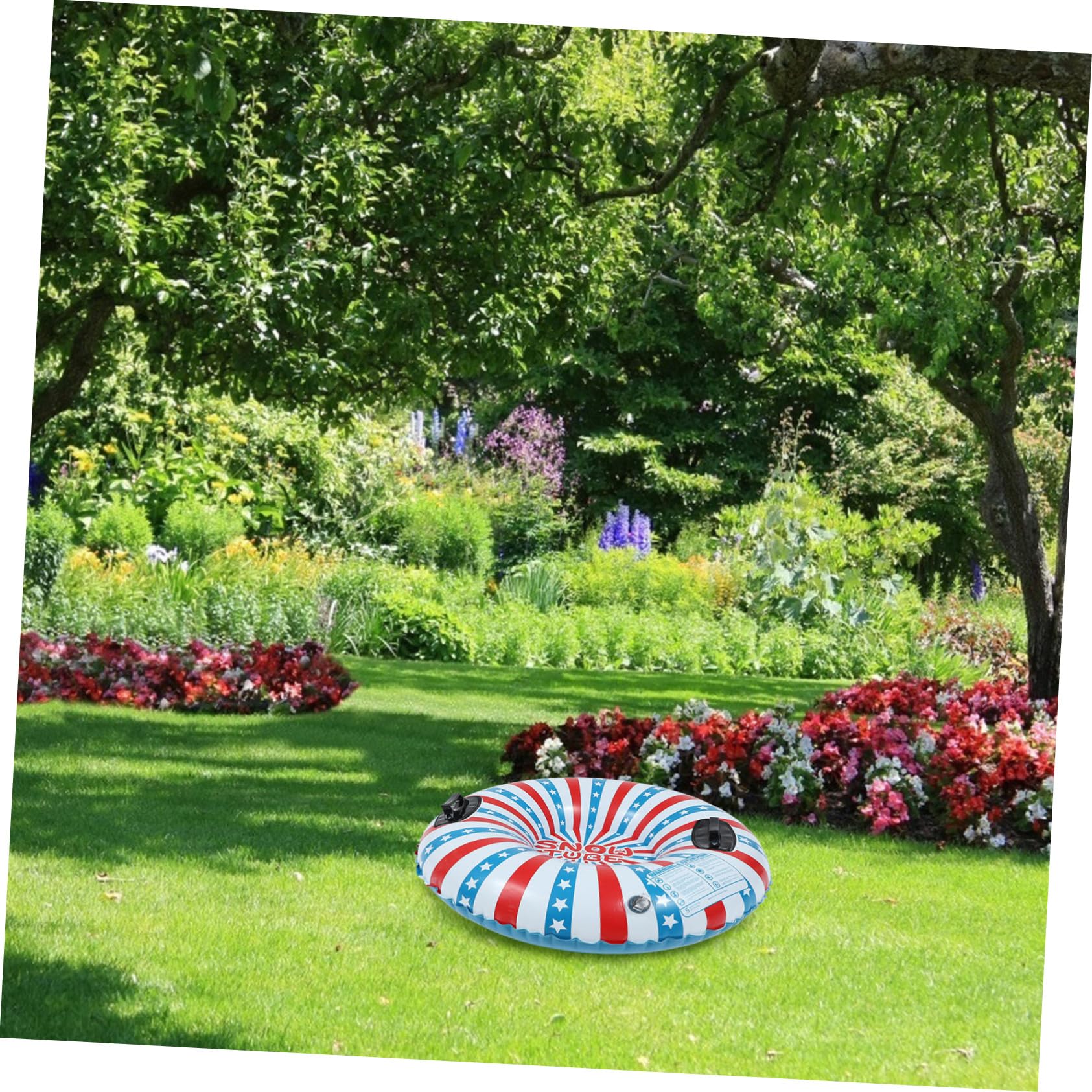 Anello da Neve Gonfiabile Blu in Pvc, Gioco Invernale Outdoor | 1 Pezzo, Facile da Trasportare, Buona Resistenza allo Strappo, Adatto per Scivolare su Neve