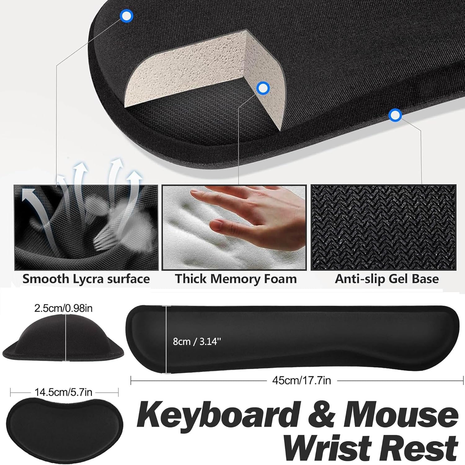 15W Fast Charging Desk Mouse Pad,View Angle Ergonomic Foldable Magnetic Phone Charger,35.4x15.7in PU Leather Large Wireless Charging Desk Mat with Keyboard & Mouse Wrist Rest for Gaming,Office,Mac