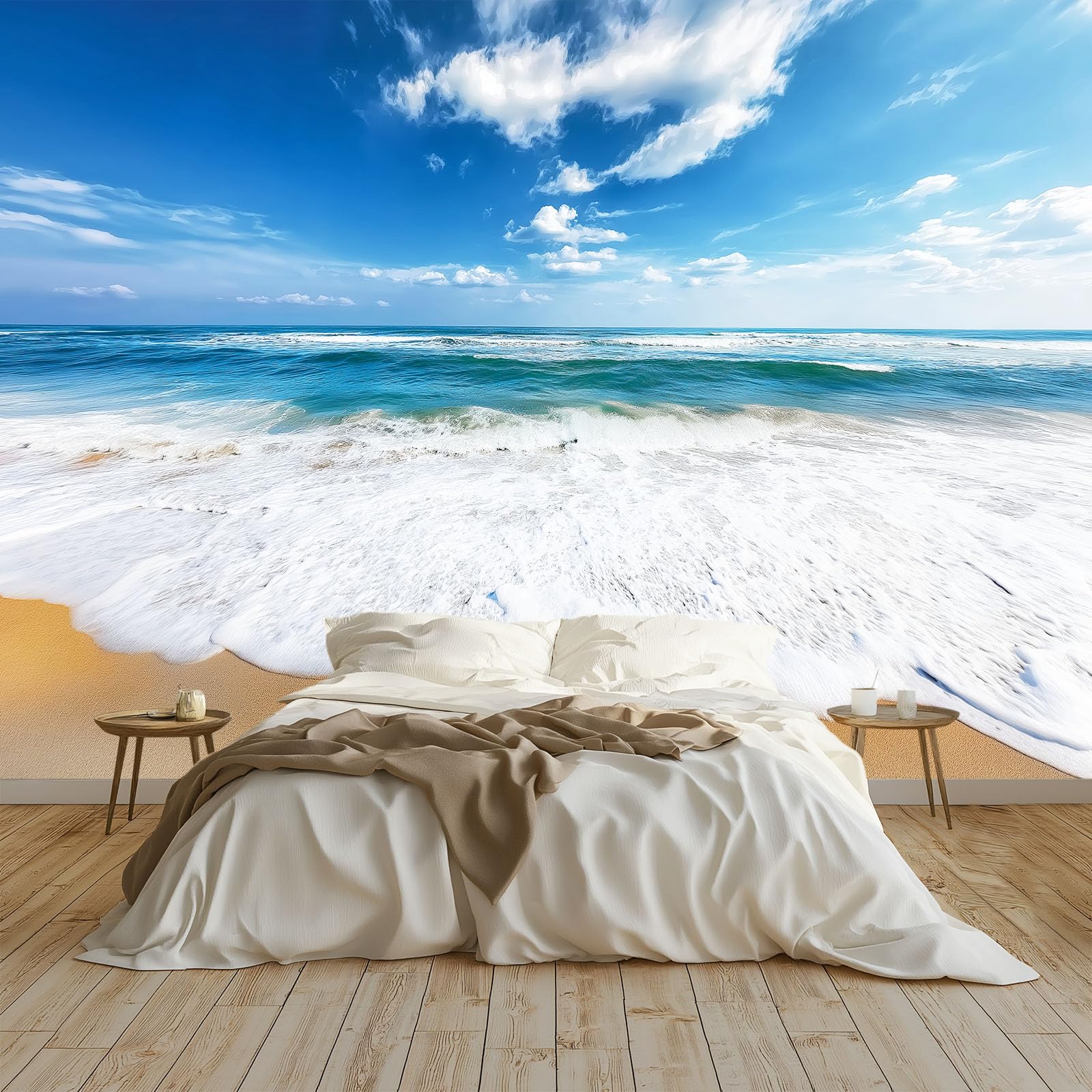 Fotografia, natura, plaża, fale, sztuka, fototapeta, 500 x 280 cm, efekt 3D, obraz ścienny, tapeta z włókniny, nowoczesna tapeta ścienna, pokój dziecięcy, sypialnia, tło TV, dekoracja ścienna