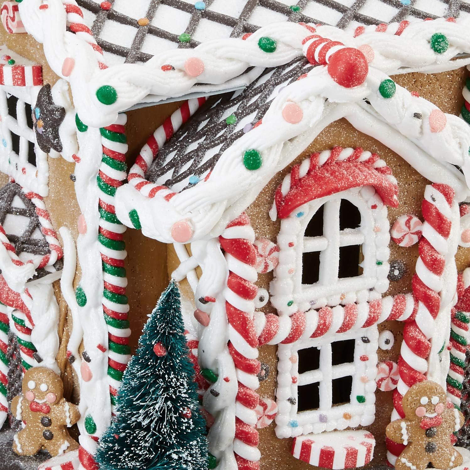 Kurt S. Adler 14-Inch Battery-Operated Light-Up Gingerbread House