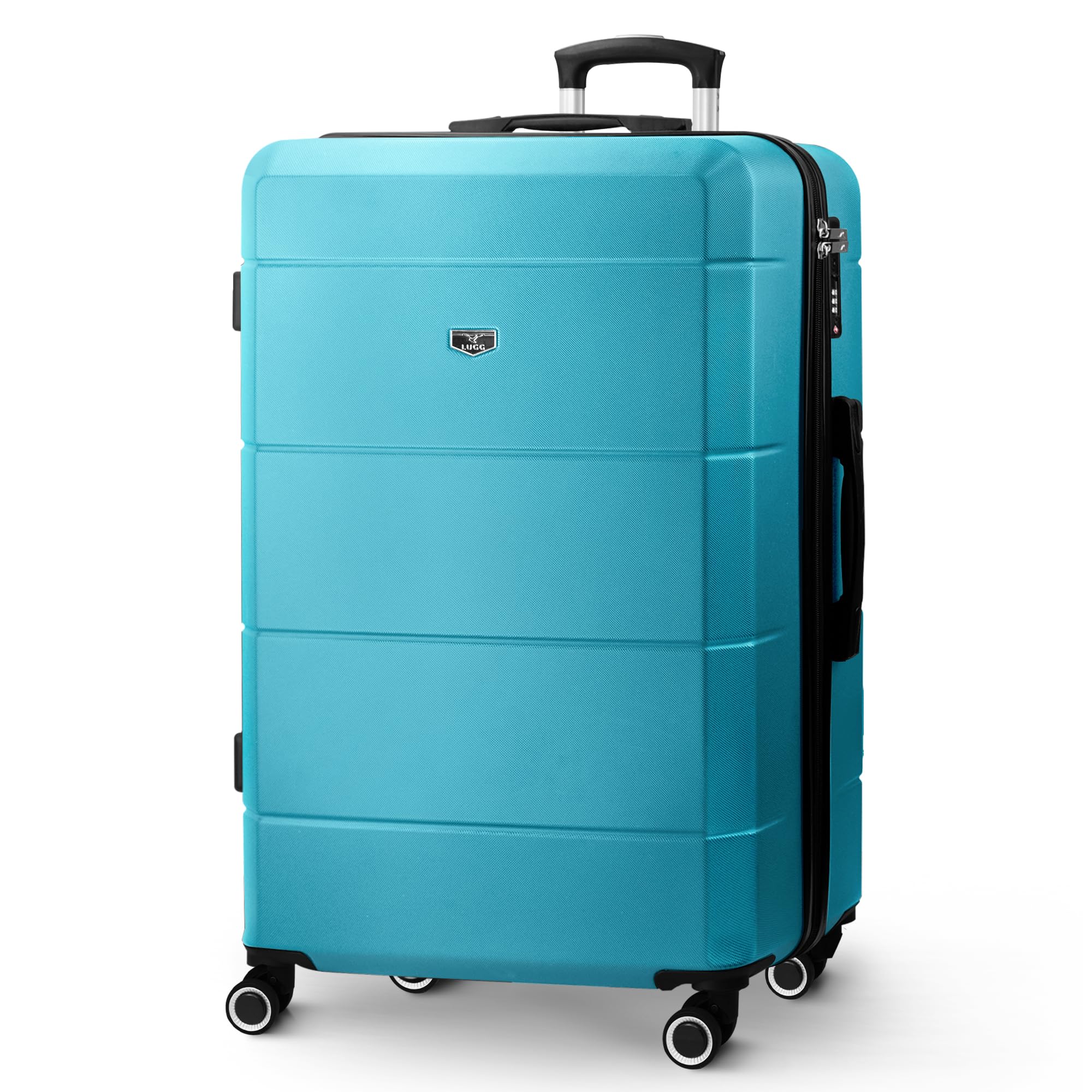 LUGG - Jetset 40cm Suitcase - 40x30x20cm- Ryanair Compatible - Underseat Size - Hard Shell ABS - Spinner & Removable Wheels - Lightweight Travel Luggage- Cream/Brown — view 173