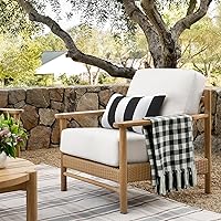 Vista 6 de Paquete de 2 almohadas lumbares impermeables para exteriores con rellenos, 12 x 20 pulgadas, almohada decorativa rectangular para patio, hogar