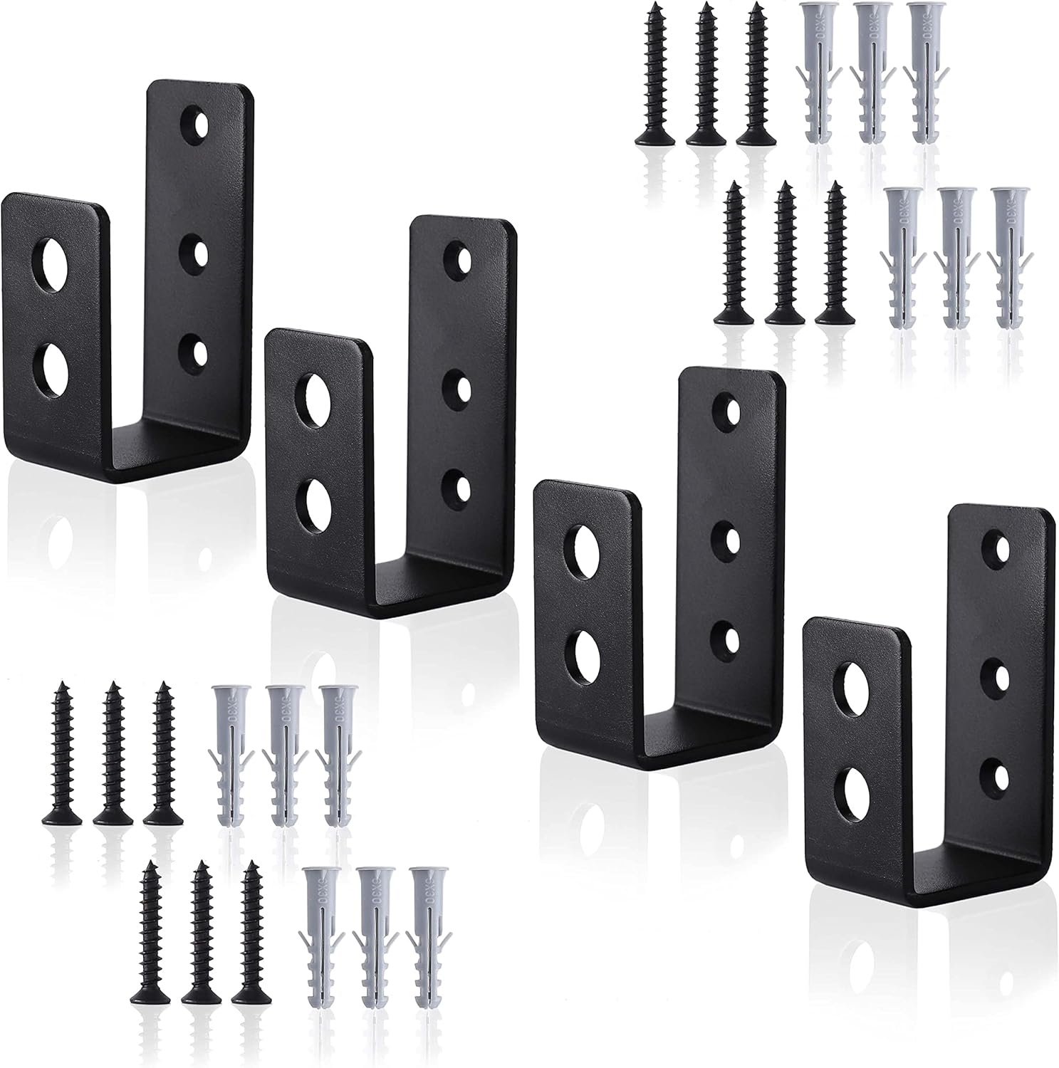 Door Barricade Brackets,Heavy Duty Open Bar Brace Security Bar Classroom Exterior ,2x4 u