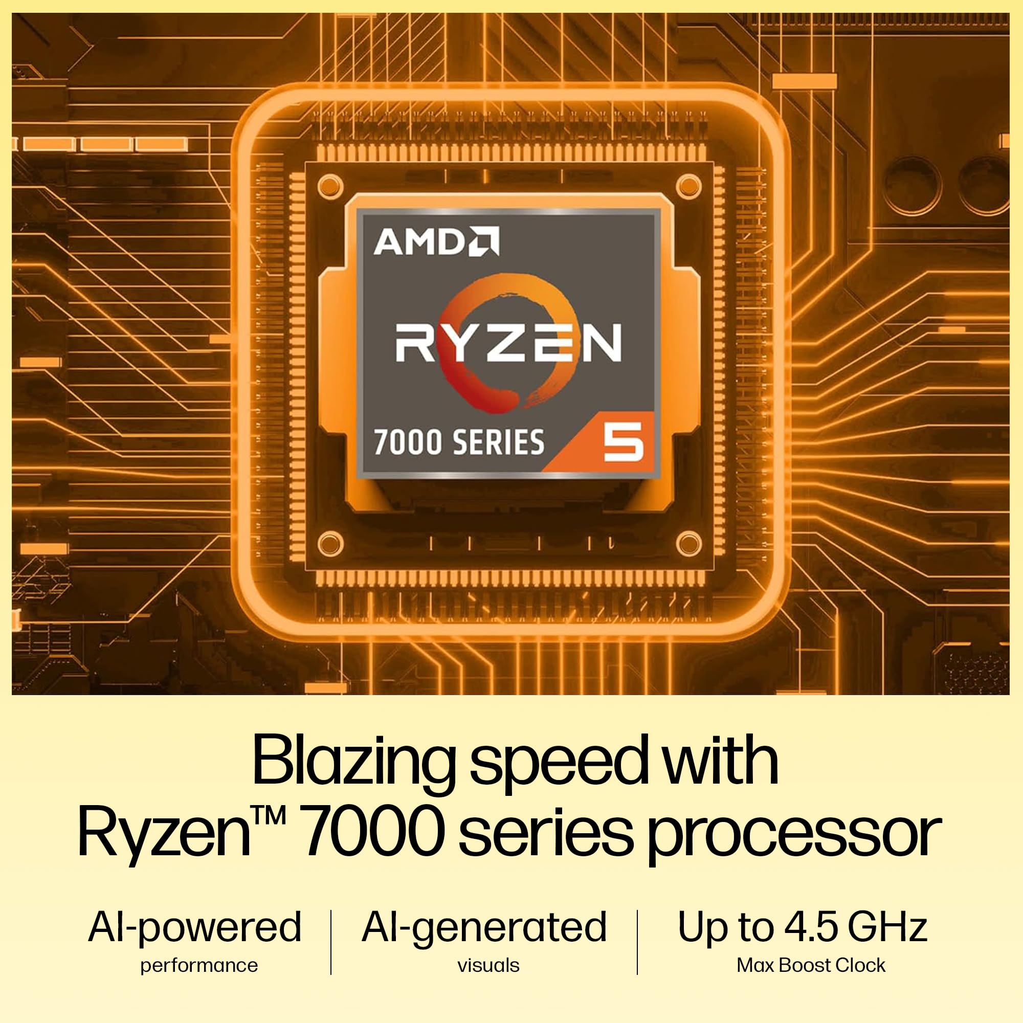 HP 15, AMD Ryzen 5 7430U (16GB DDR4, 512GB SSD) FHD, Anti-Glare