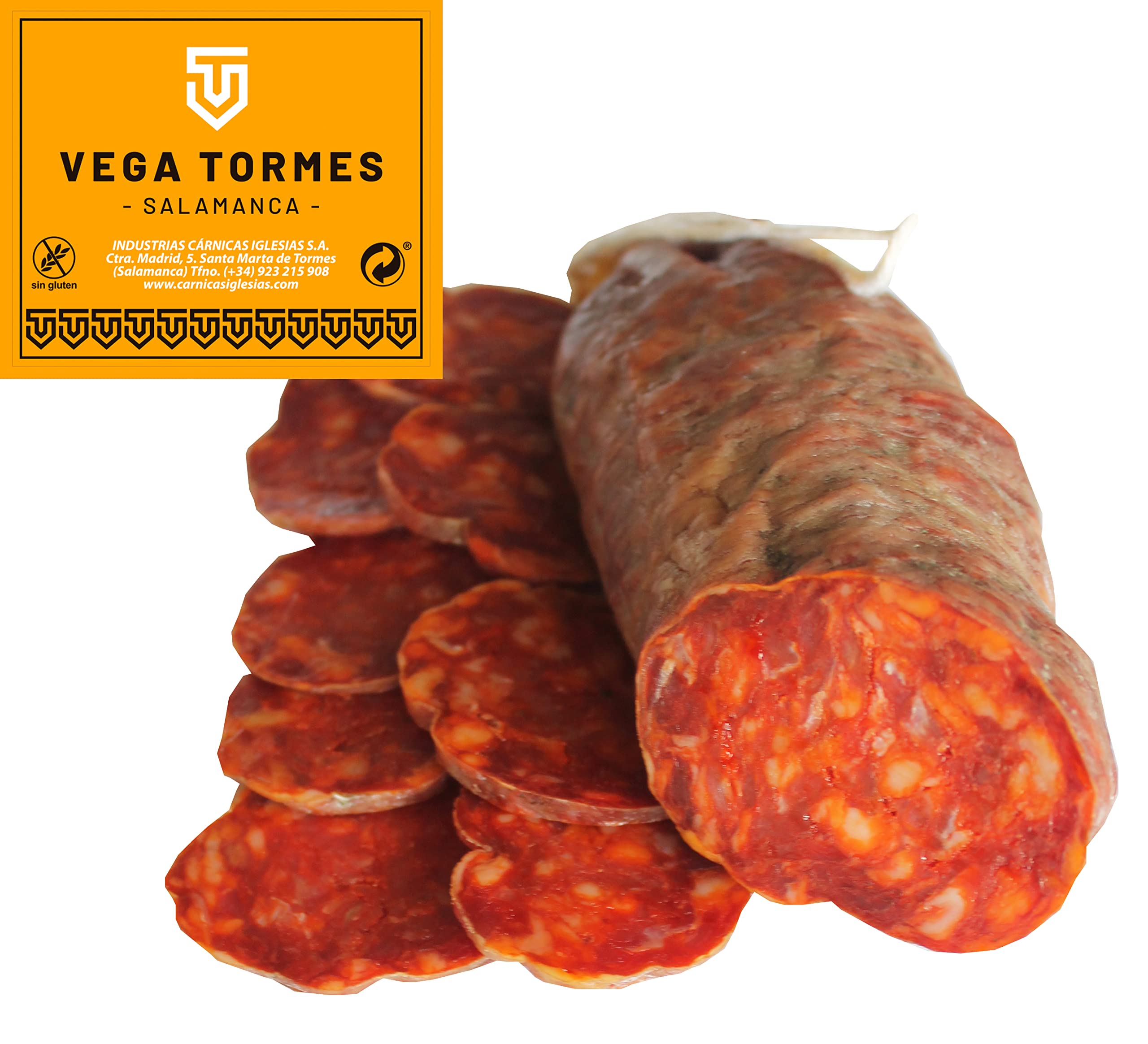 VEGA TORMES - Chorizo Extra 100% Natural Sin Aditivos Artesano, 400 Gramo