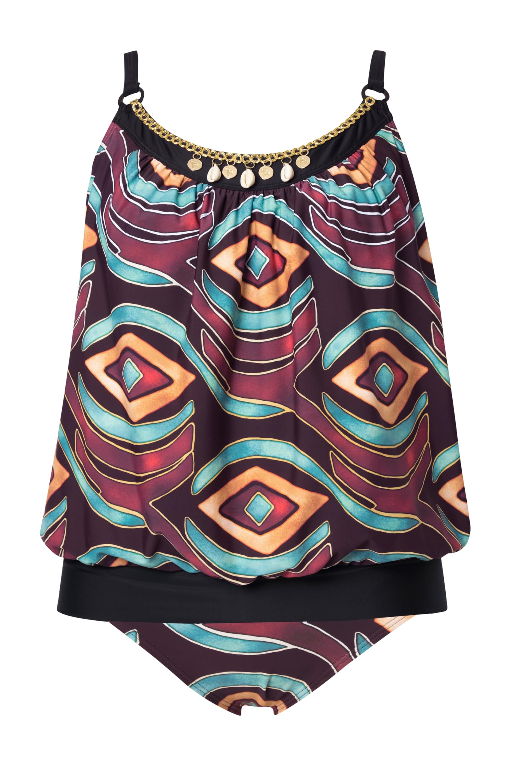 Ulla Popken Tankini — zestaw Kobiety Tankini Enya, Golden Eye