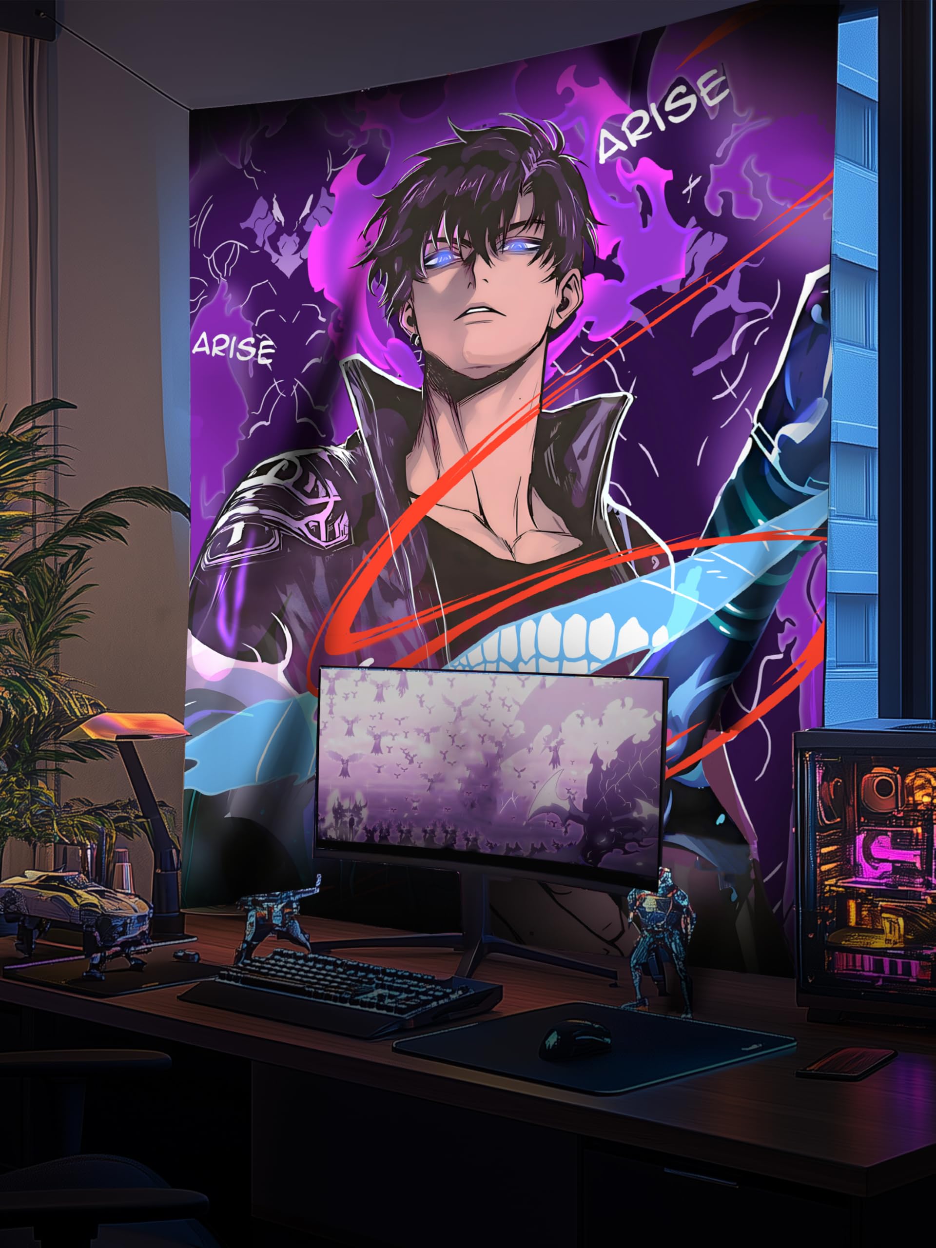 Anime Tapestry - Arise Print Backdrop -4 Anime Tapestry - Arise Print Backdrop -4