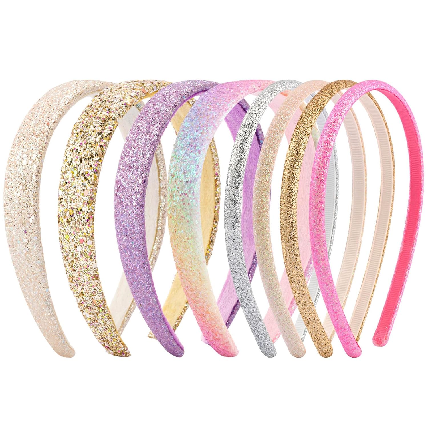 Headbands for Girls - Sparkly Non-Slip Hair Accessories