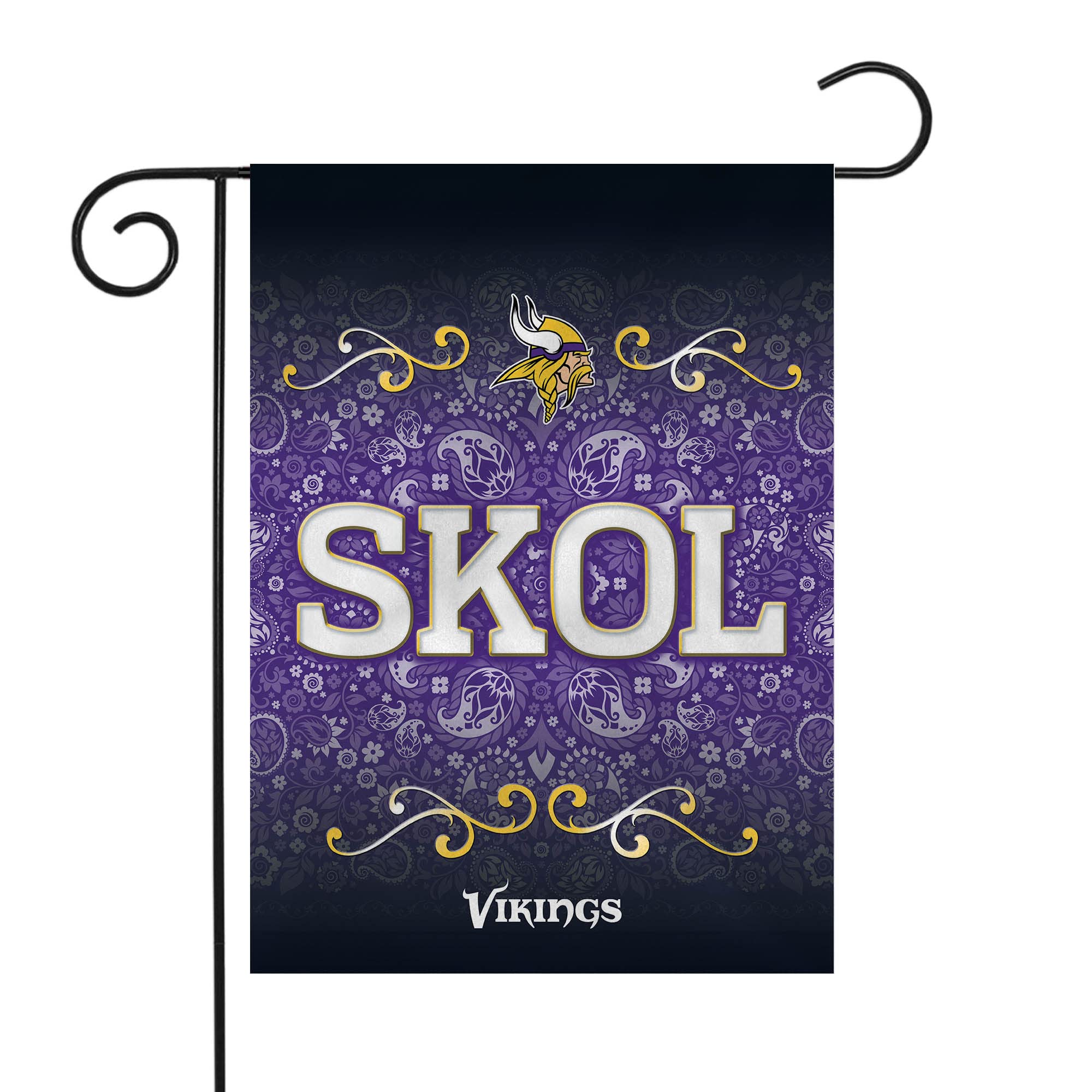 Rico Industries NFL Football Slogan 13" x 18" Double Sided Garden Flag - Outdoor - Great Gift Item