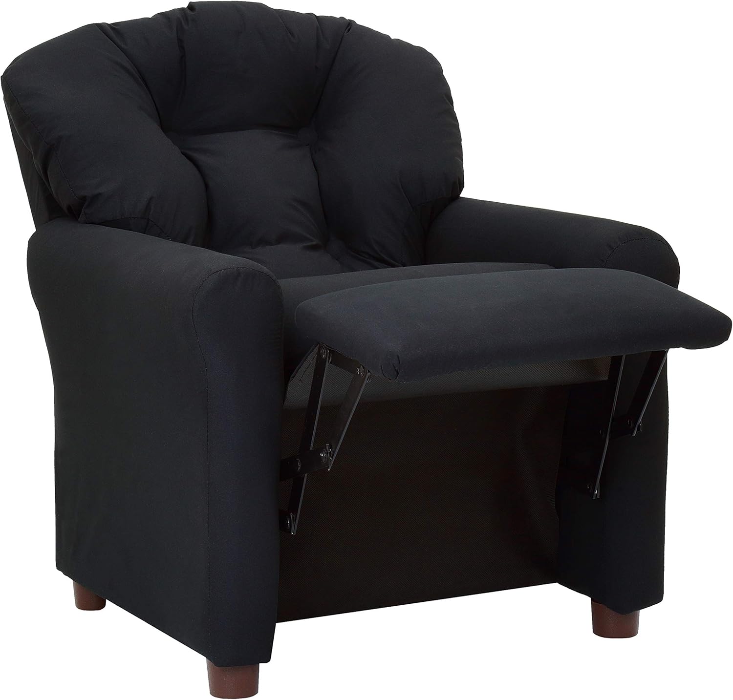 Amazoncom The Crew Furniture 649620 Traditional Microfiber Recliner Jet Black Kids Chair Amazoncom The Crew Furniture 649620 Traditional Microfiber Recliner Jet Black Kids Chair