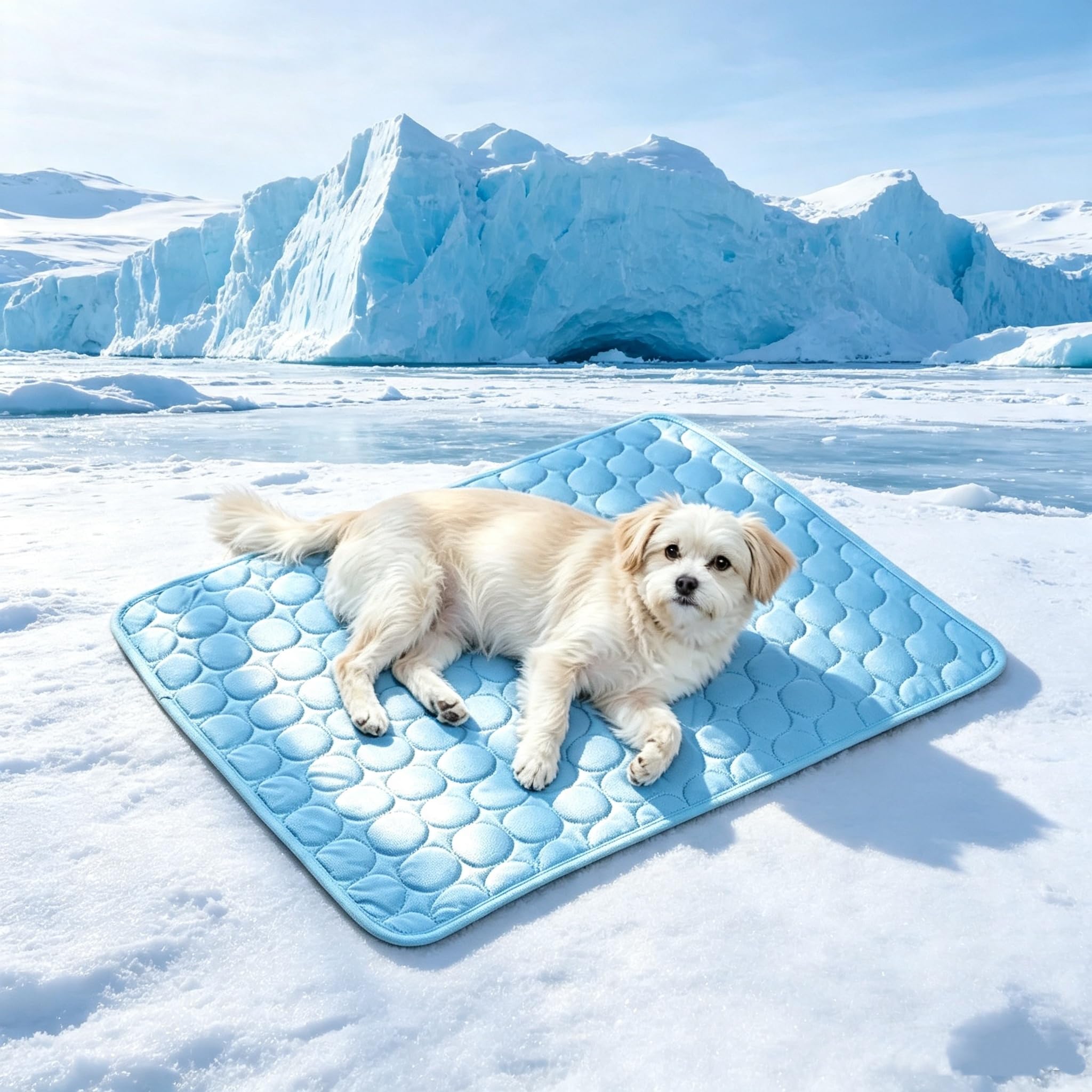 LIRHIQYGF Cooling mats for cats and dogs, cooling pads for pets, cooling sleep mats. (CWD-Blue-S（50CM*40CM）)