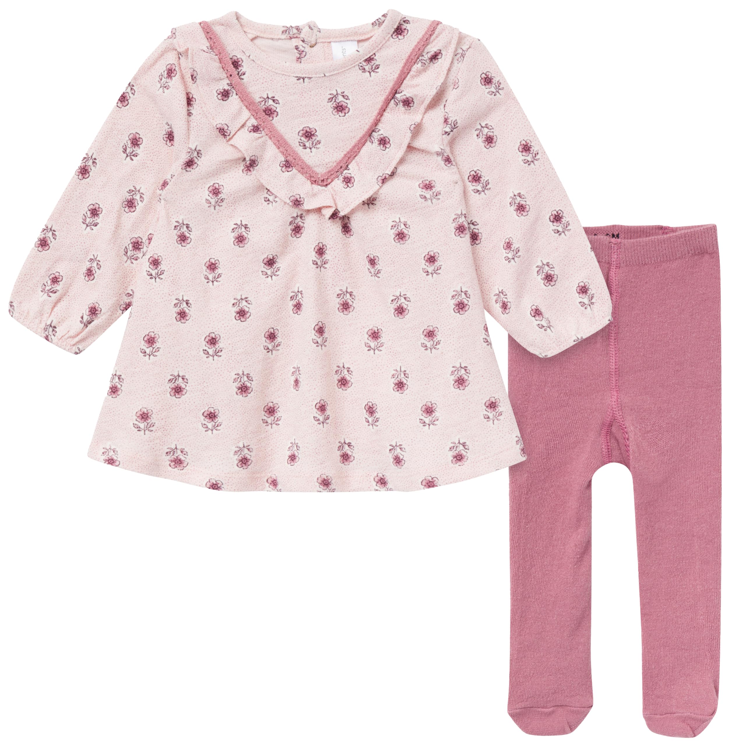 Modern Moments by Gerber Baby Girls Dress and Tights Set