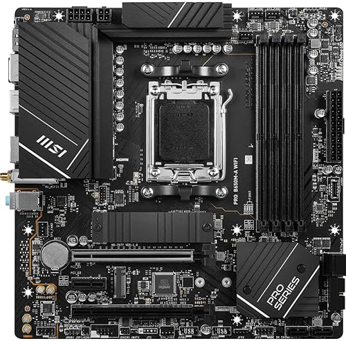 Miniatura 2 de MSI PRO B650M-A WiFi ProSeries Placa base (AMD AM5, mATX, DDR5, PCIe 4.0, M.2, SATA 6Gbs, USB 3.2 Gen 2, HDMIDP, Wi-Fi 6E, AMD Ryzen 7000 Series)