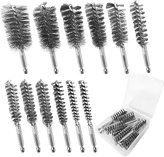 12Pcs Stainless Steel Bore Brush Set