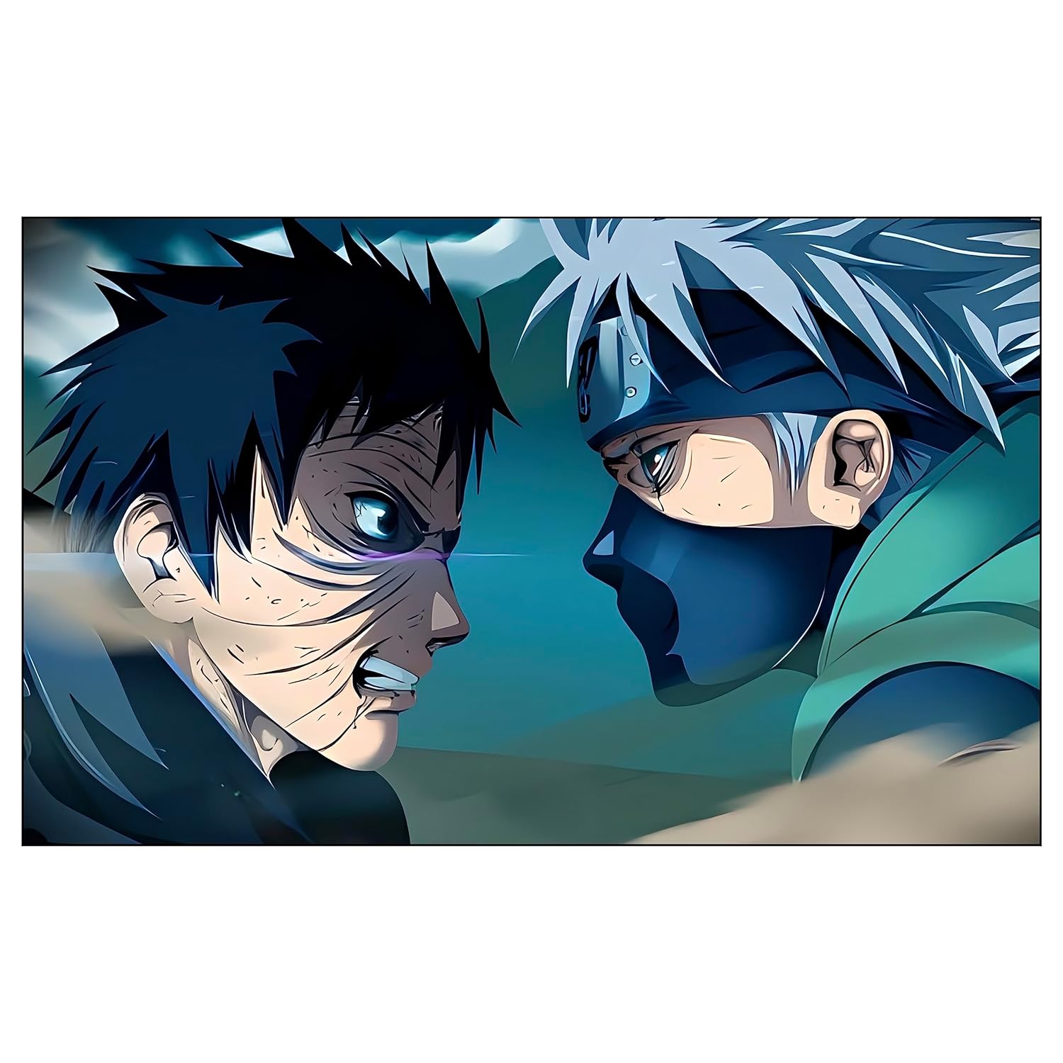 Times Comic Kakashi and Obito Poster Naruto Kakashi Hatake and Obito