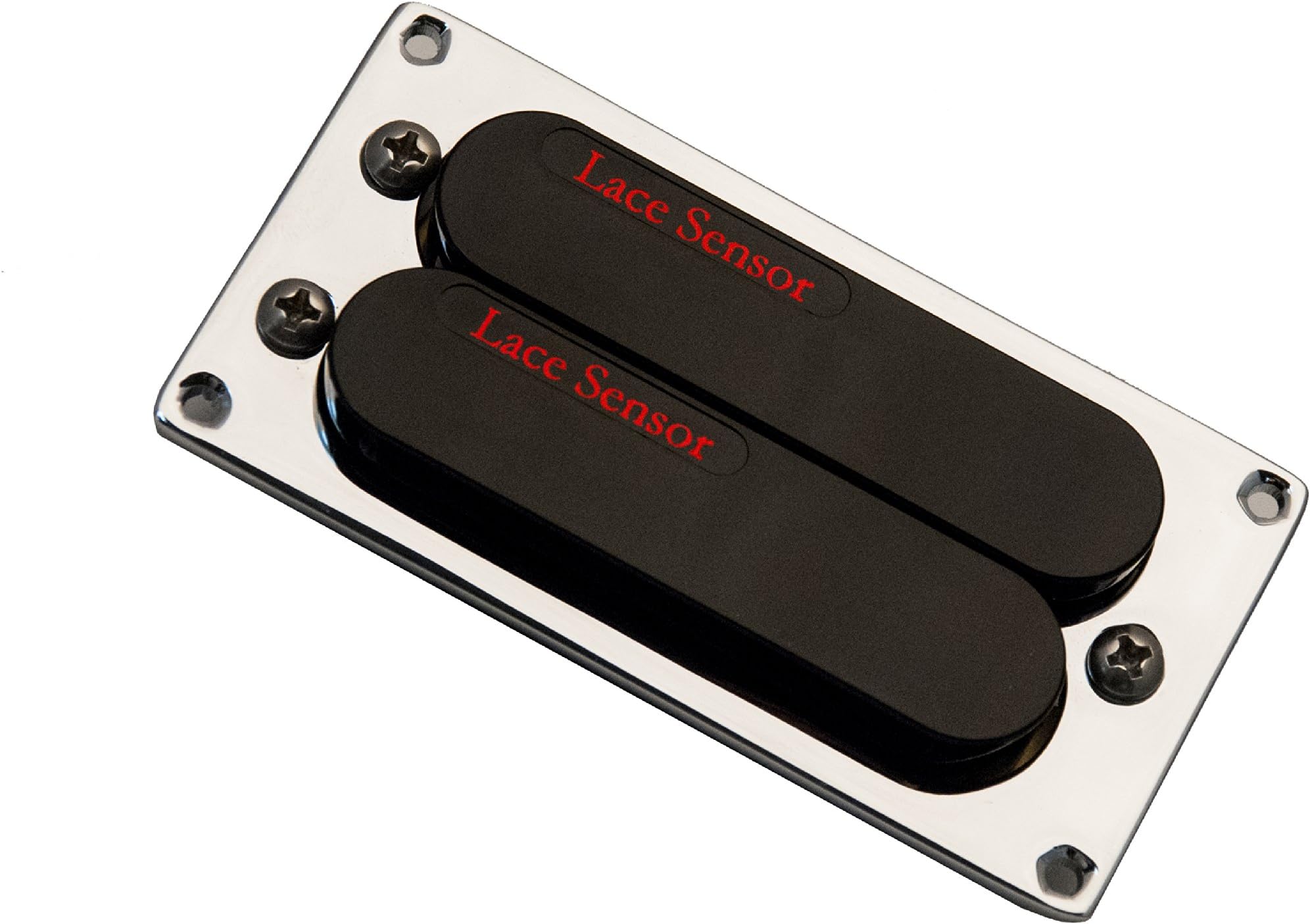 Lace Sensor Red-Red Dually T-Plus Humbucker Guitar Pickup Black Bridge