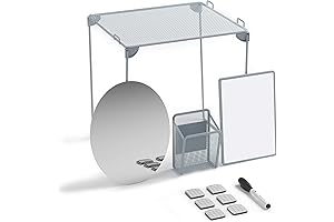 U Brands Bright Back to School 11-Piece Locker Accessories Set with Shelf, Whiteboard, and More