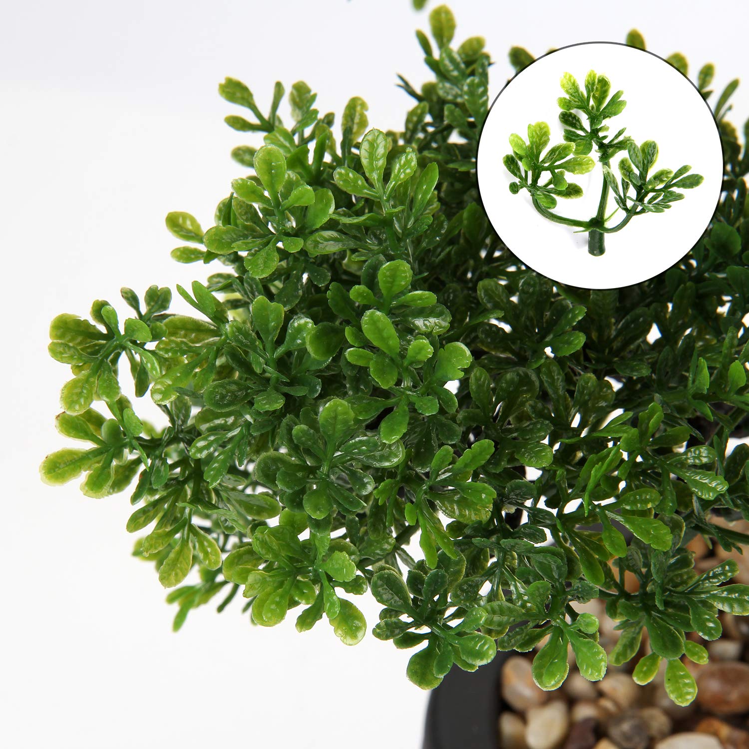 Briful Bonsai artificiale da 35,8 cm, pianta finta, bonsai giapponese in vaso, albero di cedro bonsai, per interni ed esterni, decorazione per hotel, casa, ufficio