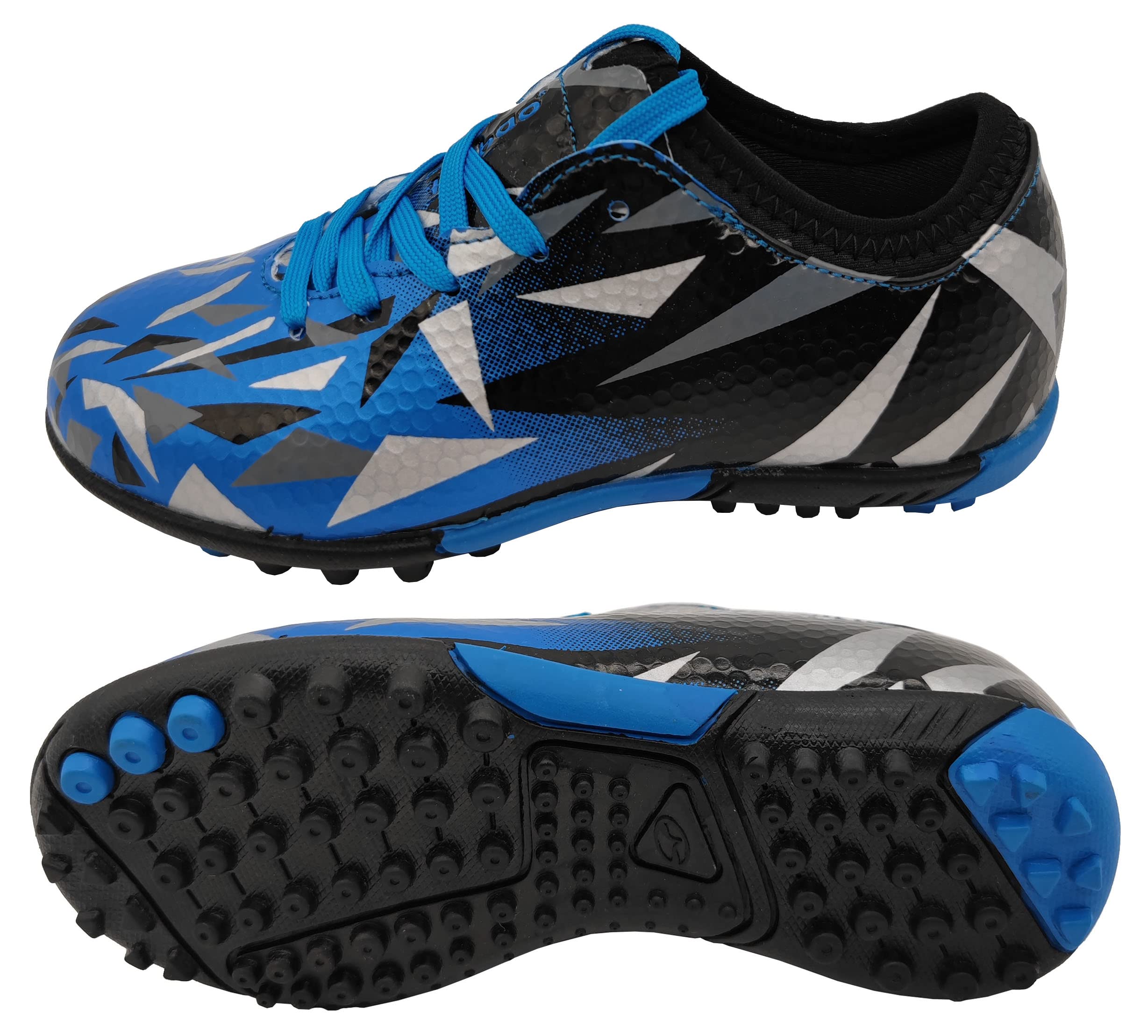 Dziecięce buty piłkarskie Turf Cleat Firm Ground Outdoor rozm. 30-40, niebieski, 37 EU