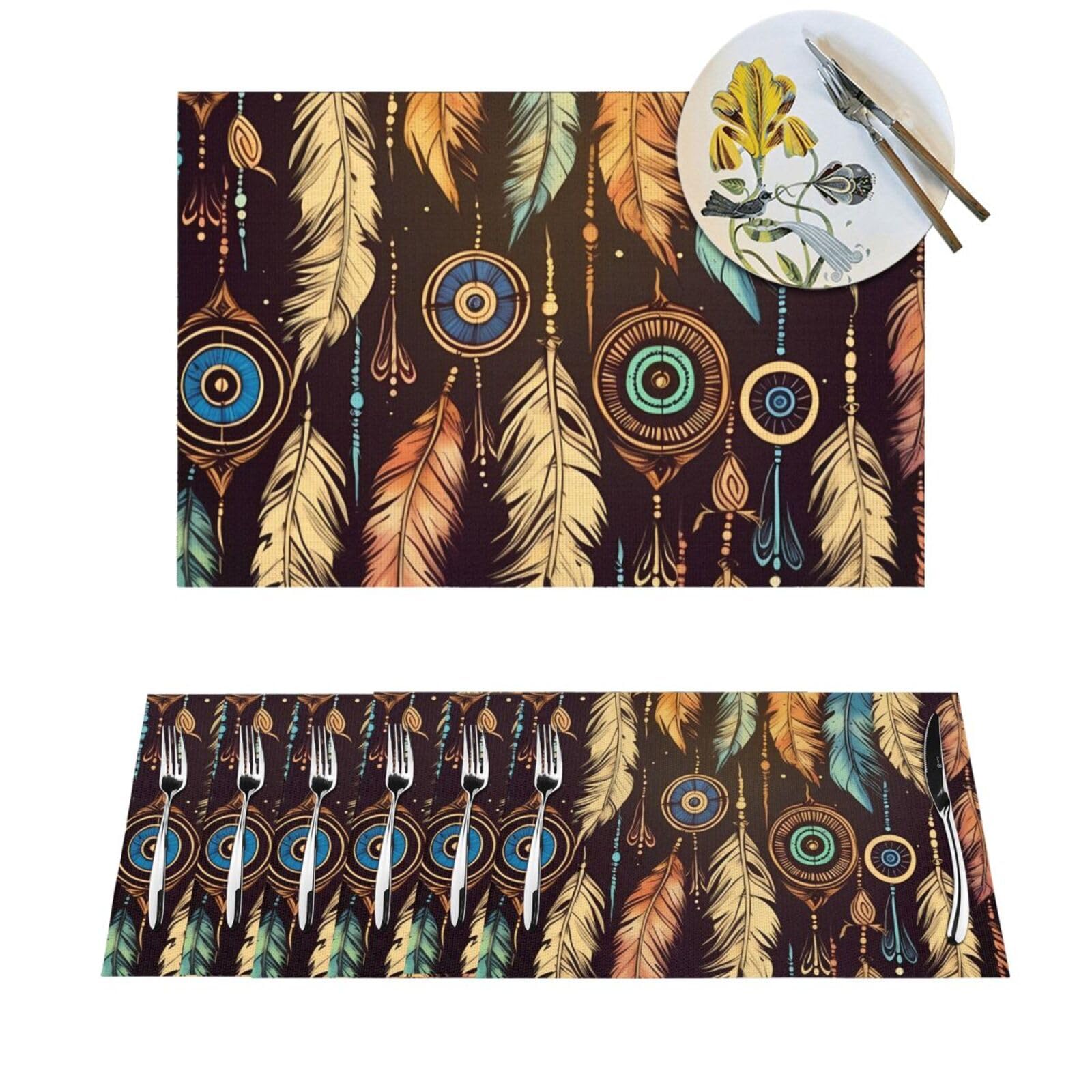 Set de table lavable en PVC pour repas en extérieur et dîners d'été