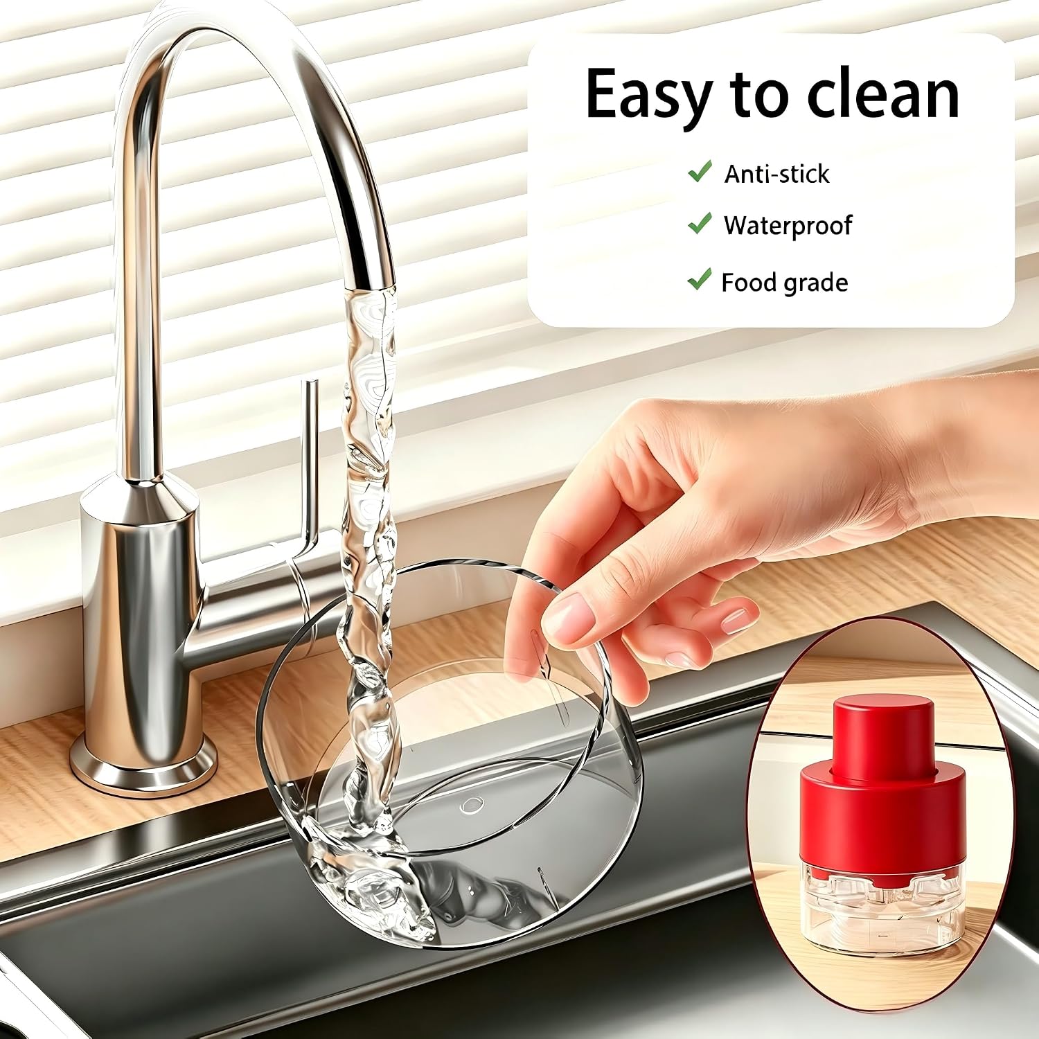 Cherry Pitter - Olive And Other Fruit Tools, Cherry Pitter With a Space-Saving Lock (RED)