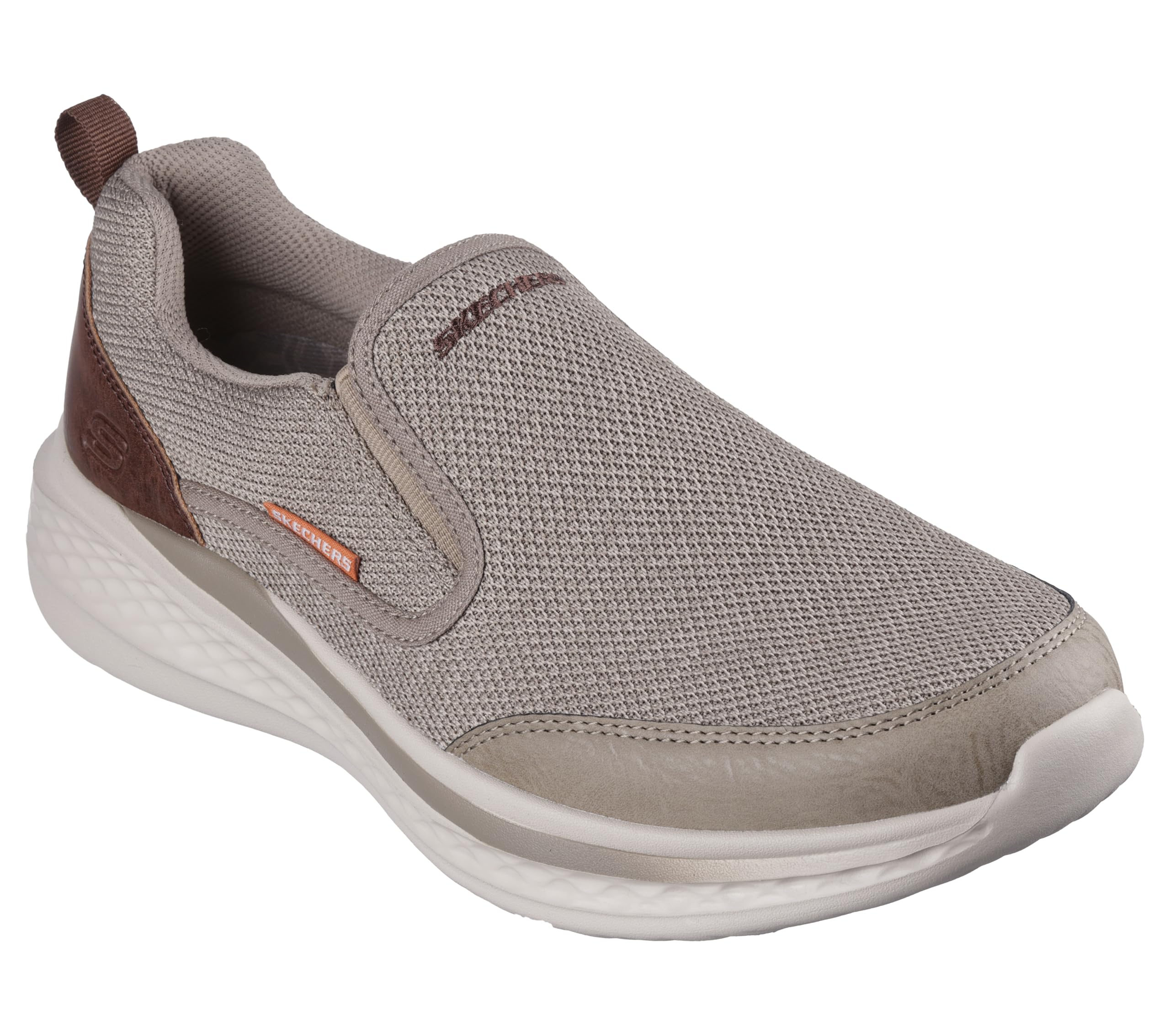 Skechers Men's Slade-Lucan Sneaker, Khaki, 12