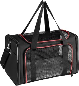 X-ZONE PET Airline Approved Pet Carriers,Soft Sided Collapsible Pet Travel Carrier for Medium Cats and Puppy
