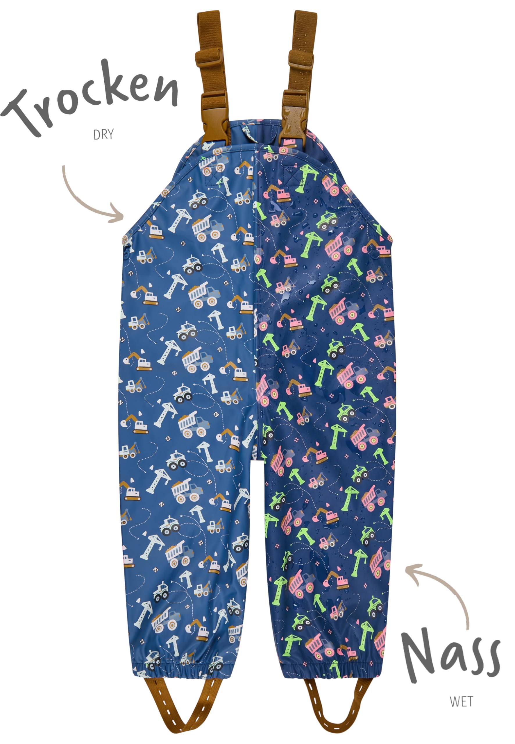 Sterntaler Unisex Baby Regenhose Baustelle Regenhose Baustelle