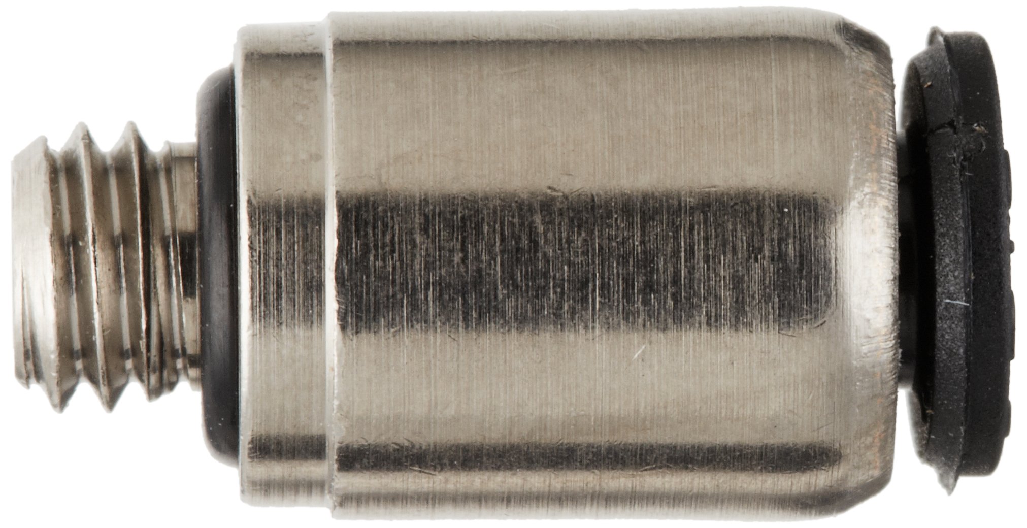 Legris 3171 53 20 Nylon & Nickel-Plated Brass Push-to-Connect Fitting, Inline Connector, 1/8