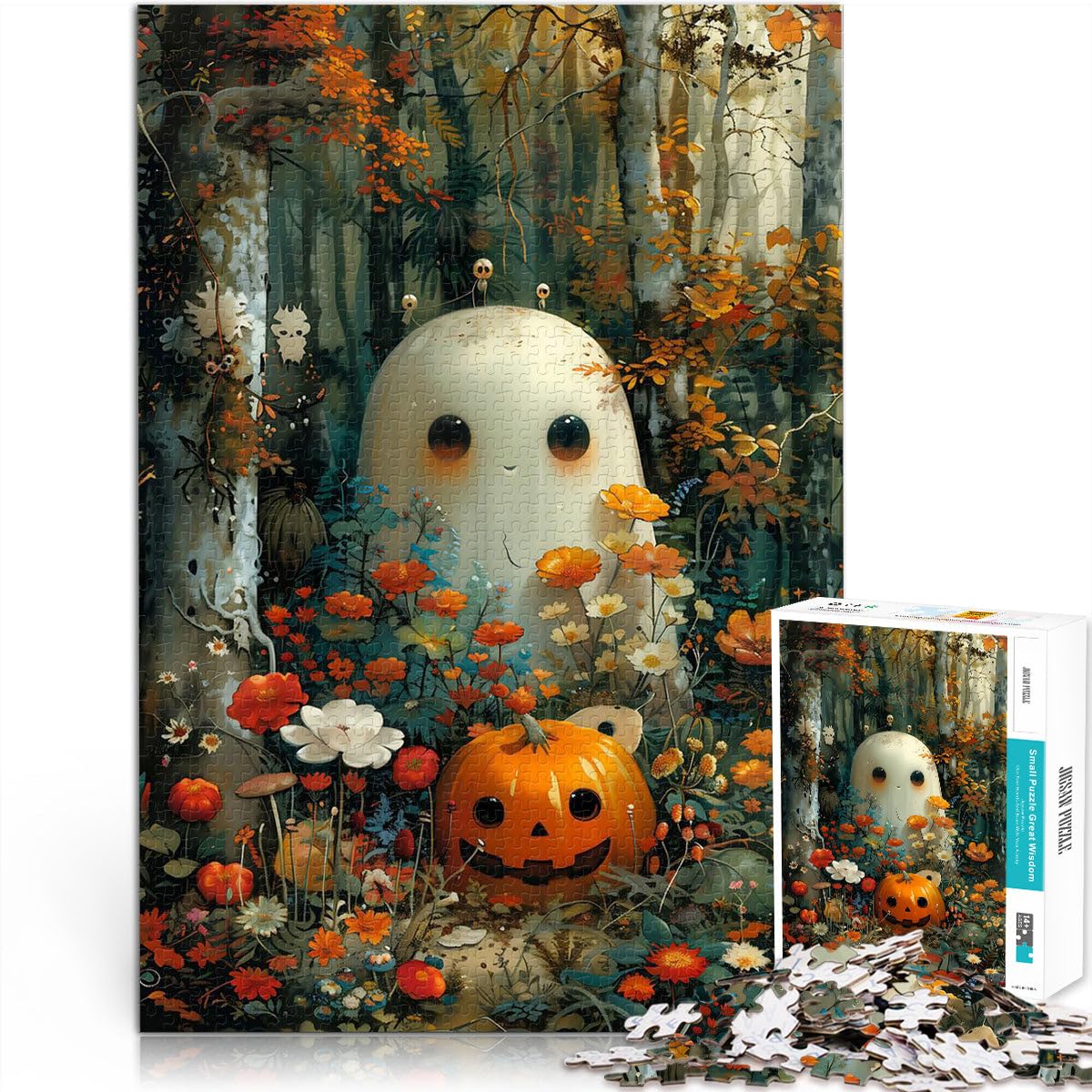 Pumpkin Ghost Bohoo2000 Piece Adult Puzzles Challenging To Complete But Fun And Humorous deal as gifts for the whole family 70x100cm