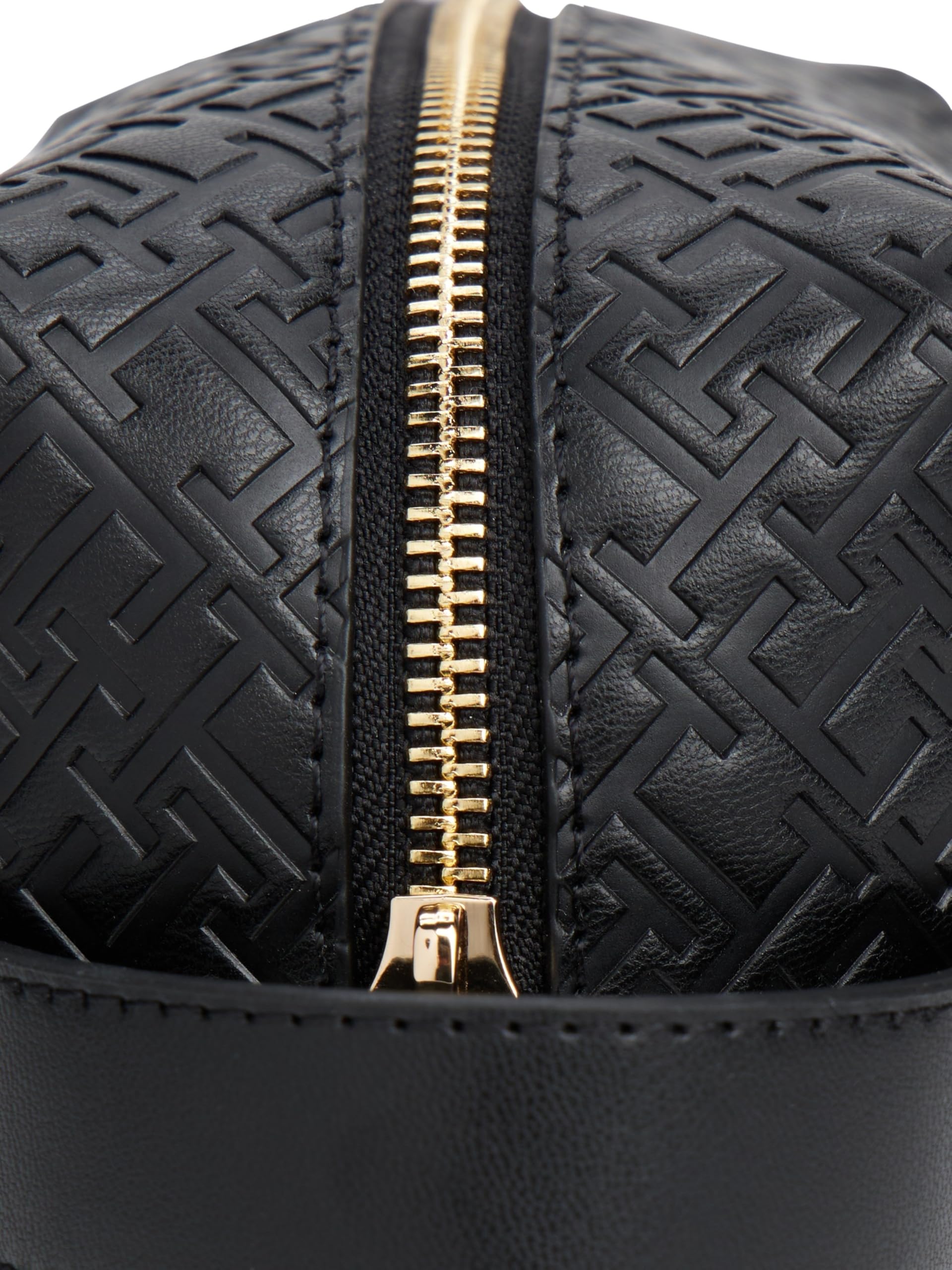 Tommy Hilfiger Damen Kulturbeutel Icon Washbag Mono mit Trageschlaufe, Schwarz (Black), Einheitsgröße
