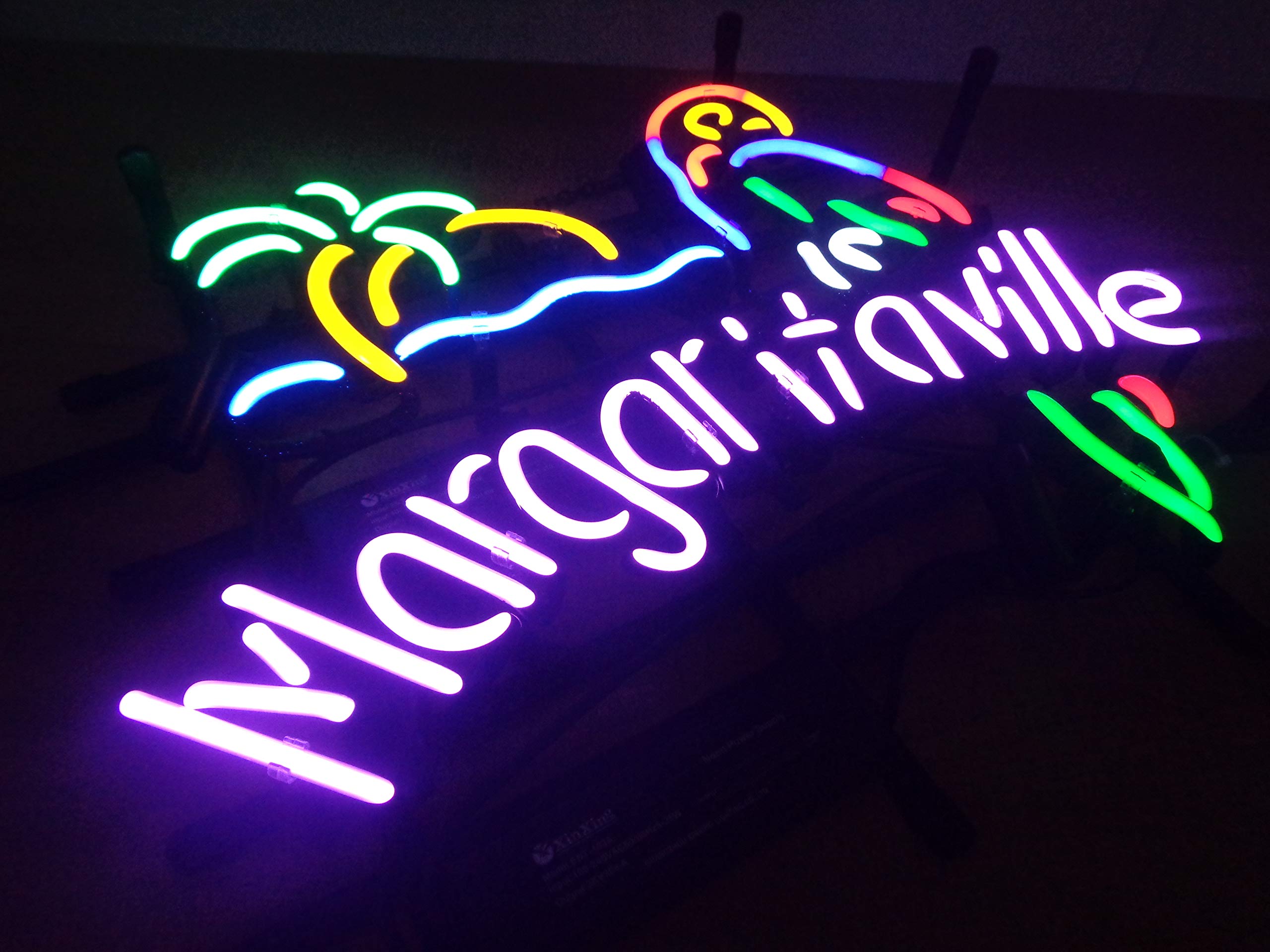 M Parrot Metal Frame Neon Sign 4232CM Real Glass Neon Sign Light for Beer Bar Pub Garage Room. …