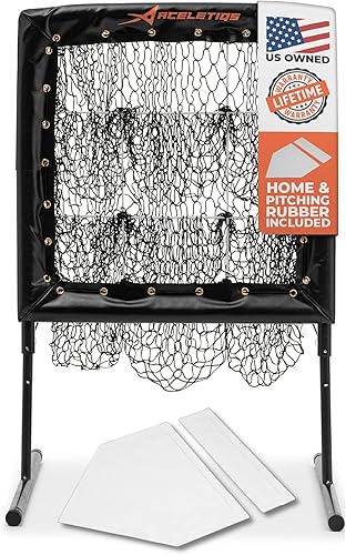 Red de lanzamiento con zona de golpe Entrenador de lanzamiento de béisbol Red de ayuda de lanzamiento de sóftbol con zona de golpe Altura