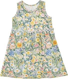 JUNZAN Austria Summer Flowers Girls Summer Dresses Fashion Sundress Girls Party 2T