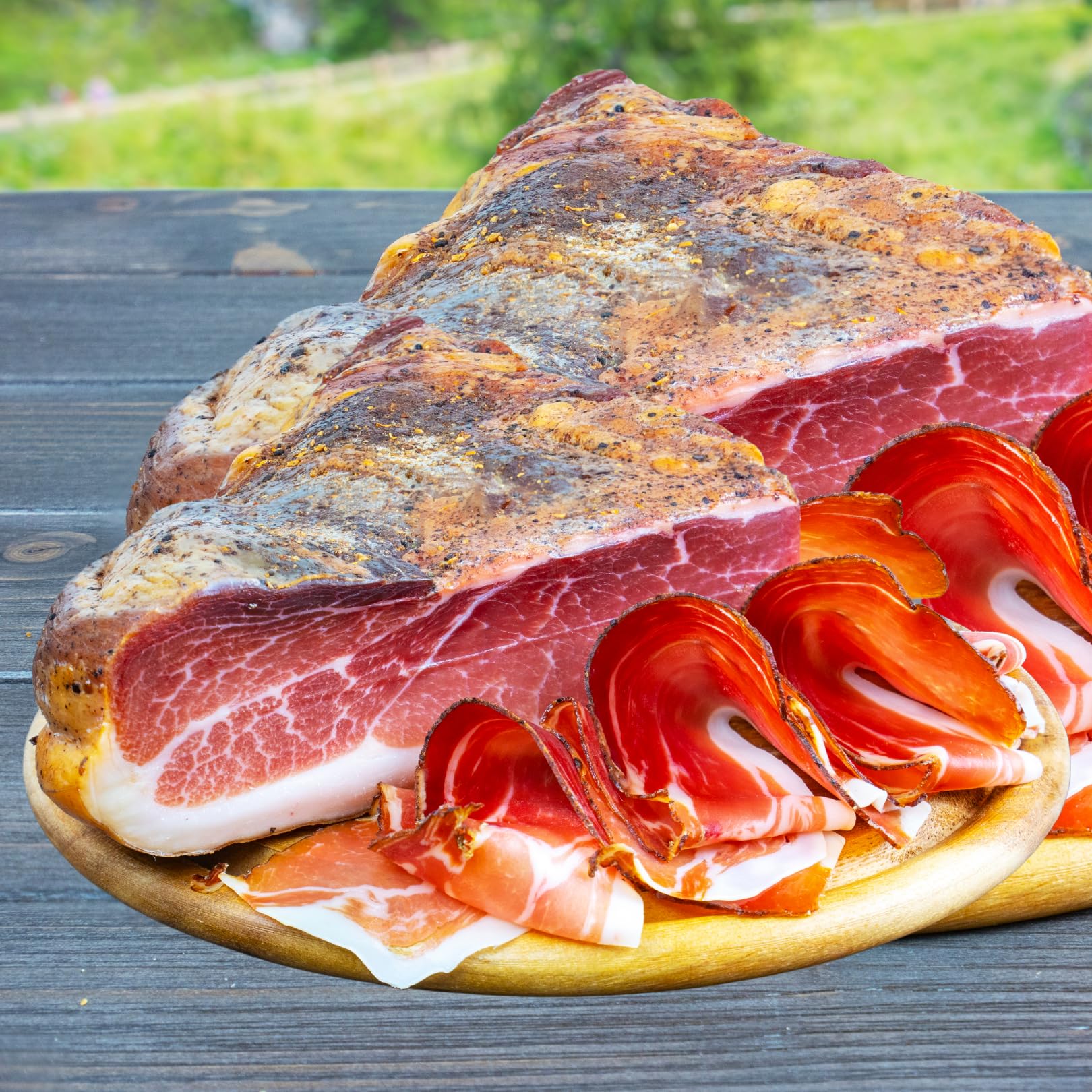 Südtiroler Alpenspeck ganz - 5kg - 1 ganzer Speck - 1/1 Hamme - 3 Monate gereift- Spezialität von Viktor Kofler/Lana
