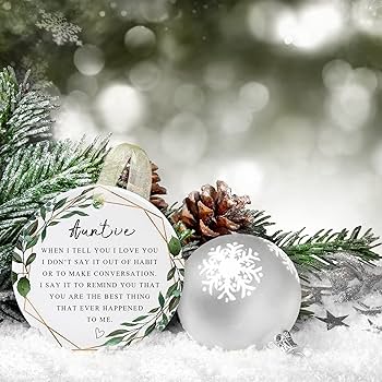 Best aunt christmas ornament Clearance