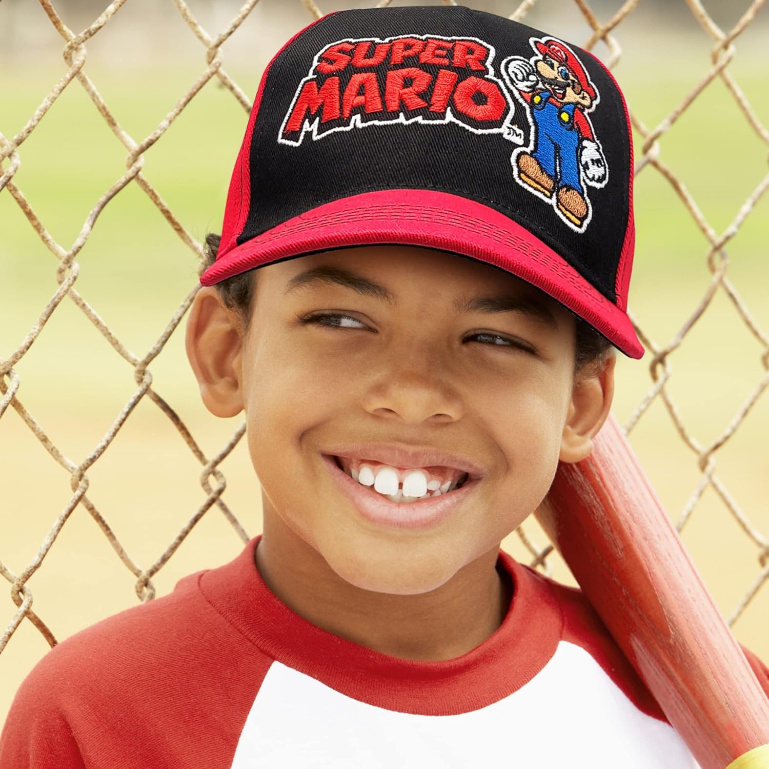 Nintendo Boys Baseball Cap, Super Mario Adjustable Kids Hat for Ages 4-14 - Image 2