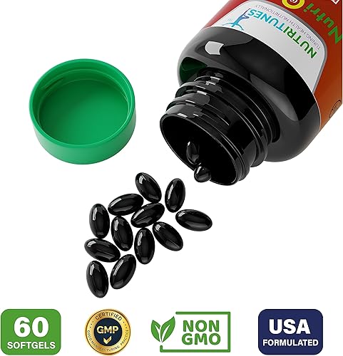 Miniatura 6 de NutriOm3-500mg Aceite de Krill Antártico Omega 3 Suplemento para la salud cardiovascular - Suplemento cardíaco de fácil absorción con omega-3, EPA,