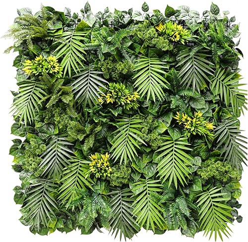 Paneles artificiales de boj de 40 x 40 pulgadas, pantalla de privacidad para plantas de seto topiario, pantalla de privacidad de hiedra sintética,