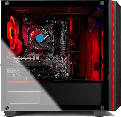 Vista 7 de SkyTech Chronos Mini - Computadora de escritorio para videojuegos - Intel Core-i3 10100F 3.6GHz, GTX 1650 4G, 500GB SSD, 8G 3000, ventiladores RGB